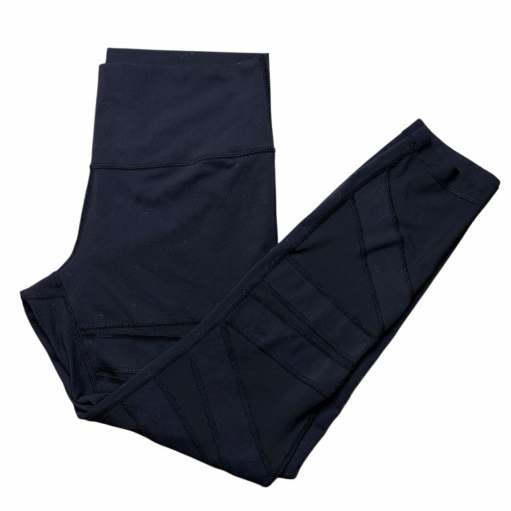 Lululemon Cropped Mesh Leggings Black Size 8